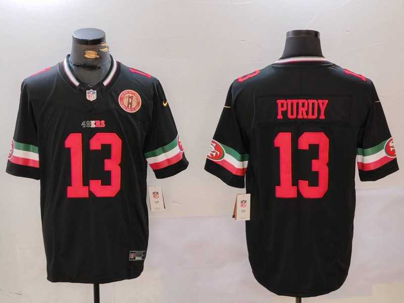 Men's San Francisco 49ers #13 Brock Purdy Black F.U.S.E. Mexico With Gate Bridge Patch Vapor Limited Stitched Jersey Dzhi,We sell and wholesale Men's San Francisco 49ers #13 Brock Purdy Black F.U.S.E. Mexico With Gate Bridge Patch Vapor Limited Stitched Jersey Dzhi on line form chian!